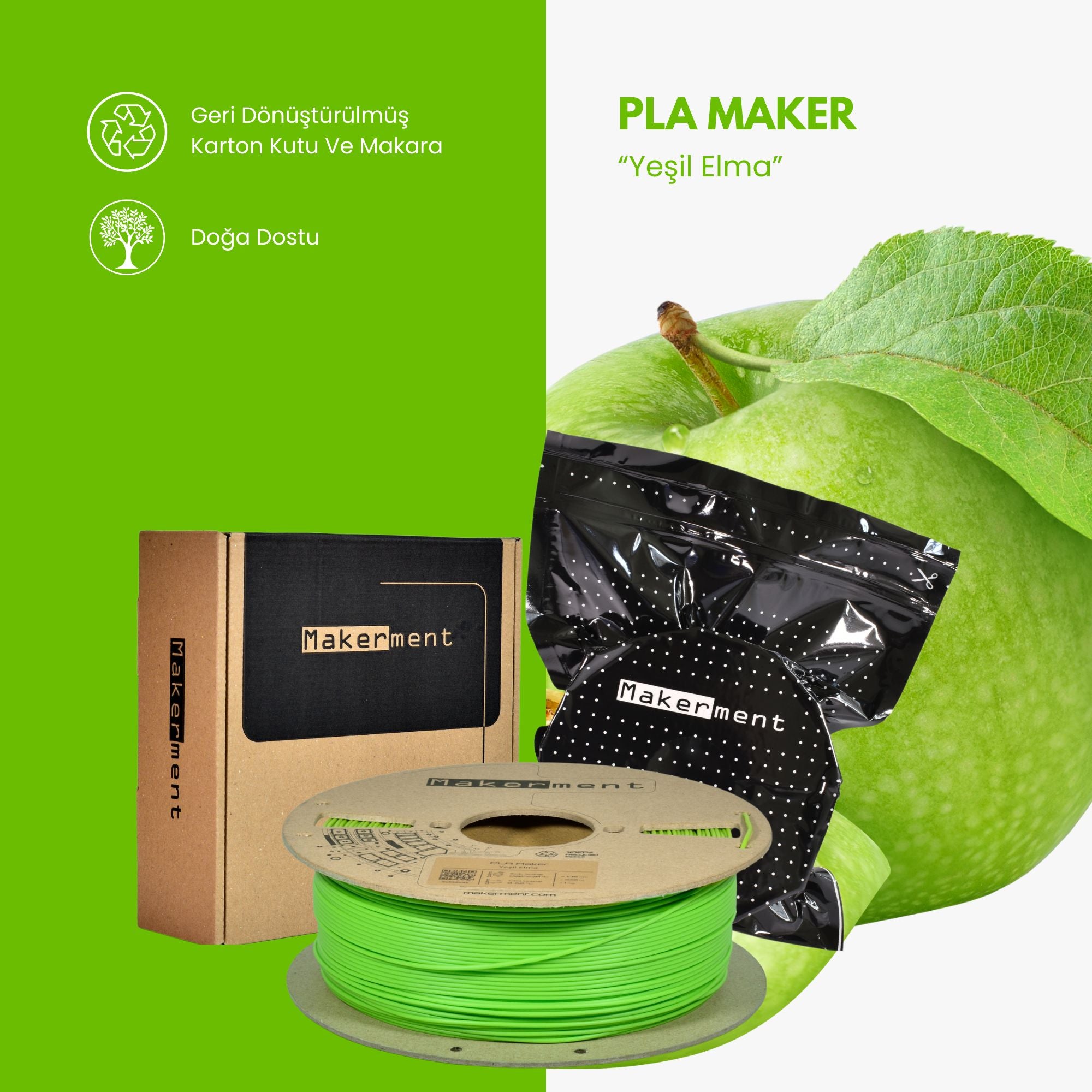 PLA Maker Yeşil Elma