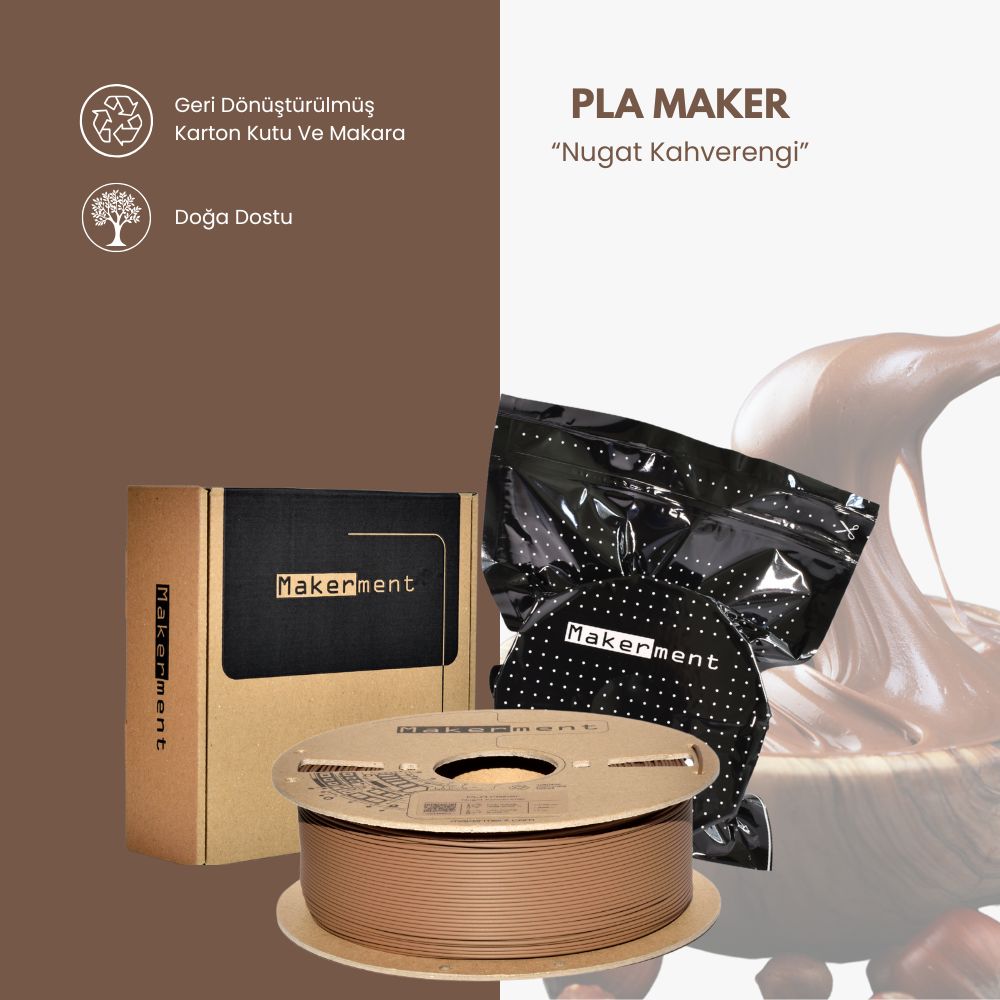 PLA Maker Nugat Kahverengi