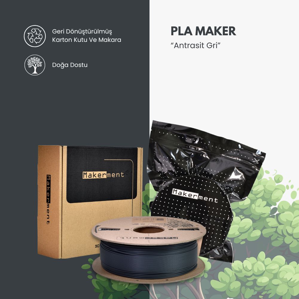 PLA Maker Antrasit Gri