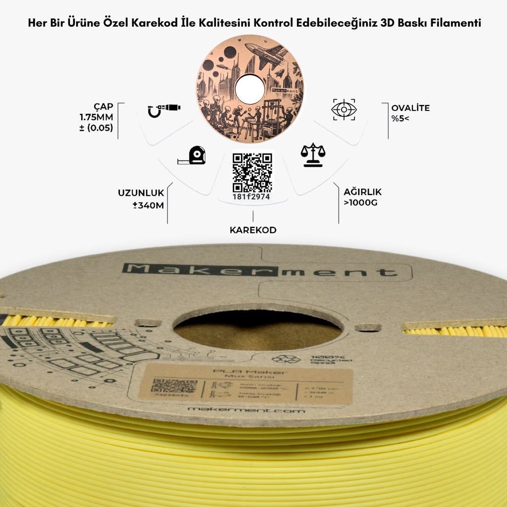 PLA Maker Muz Sarısı