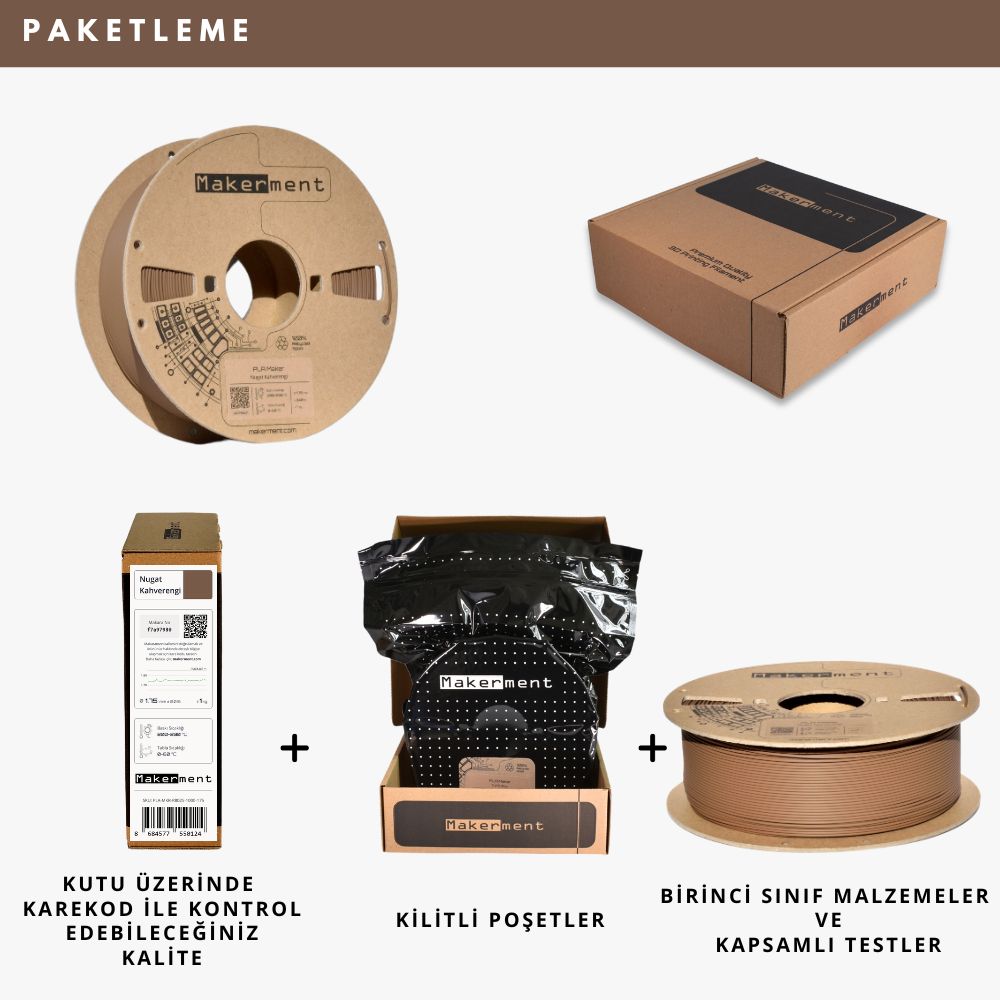 PLA Maker Nugat Kahverengi