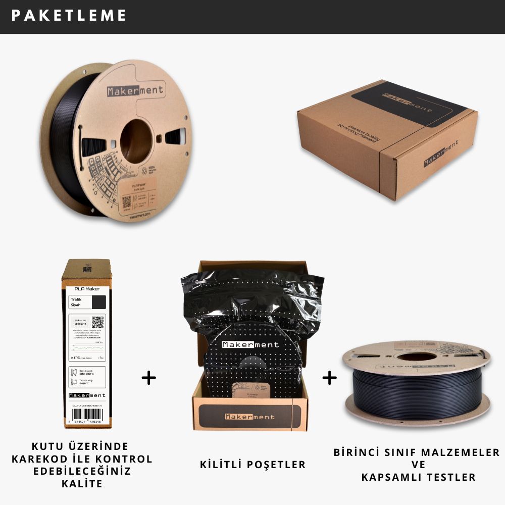 PLA Maker Trafik Siyah