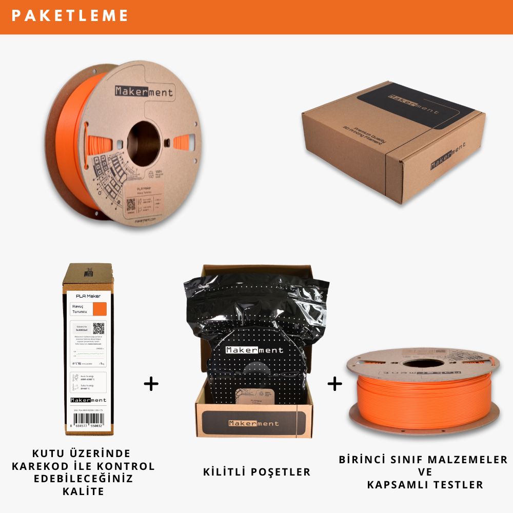 PLA Maker Havuç Turuncu
